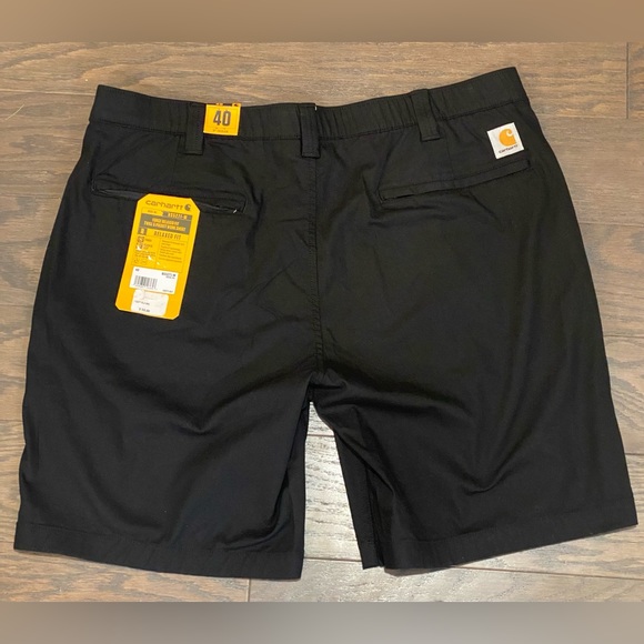 Carhartt Men’s Force Relaxed Fit Twill 5 Pocket Black Work Shorts - Size 40 NWT - Picture 7 of 12